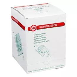 MULLKOMPRESSEN 10x10 cm steriel 32-voudig, 8X5 st