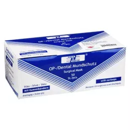 MUNDSCHUTZ OP M.Gummiband en Nose Bracket Blue, 50 St