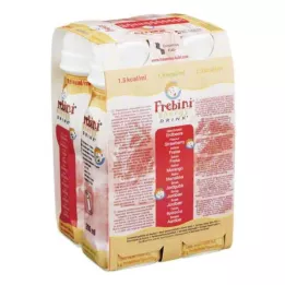 FREBINI Energiedrank Strawberry Drinking Bottle, 4x200 ml