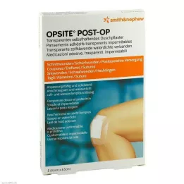 OPSITE Post-OP 8,5x9,5 cm verband, 5 stuks