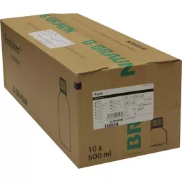 AQUA B.Braun Spoeloplossing Plastic Fles, 10X500 ml