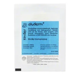 Aluderm kinderkompressen 4x, 1 st