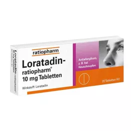 LORATADIN-ratiopharm 10 mg tabletten, 20 stuks