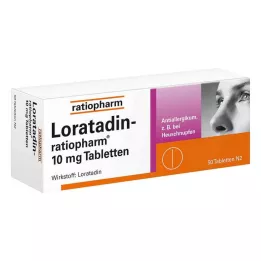 LORATADIN-ratiopharm 10 mg tabletten, 50 stuks