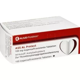 ASS AL Bescherm 100 mg gastro -intestinale tabletten, 100 st