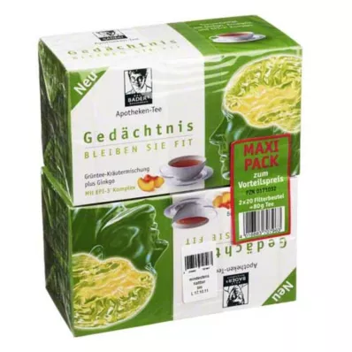 BADERS Apotheek Thee Geheugen Maxipack Fbtl., 2X20 St