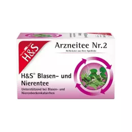 H&S Blaas- en niertheefilterzakjes, 20X2,0 g