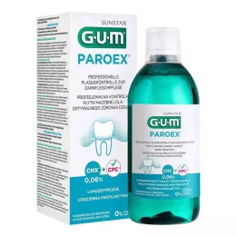 GUM Paro.ex 0,06% CHX Mondwater, 500 ml