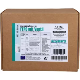 MUNDSCHUTZ FFP3 met klep, 10 st