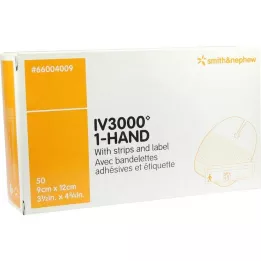 OPSITE IV 3000 9x12 cm transparante canule fixatie, 50 stuks
