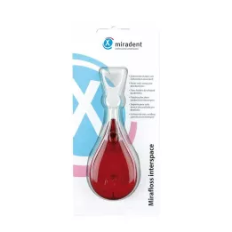 Miradent Mirafloss Interspace rood-wit, 1 st