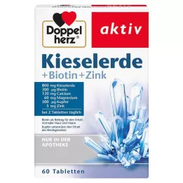 DOPPELHERZ Silica+Biotine+Zink Tabletten, 60 stuks