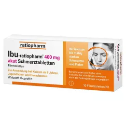 IBU-RATIOPHARM 400 mg acute pijntabletten, filmomhulde tabletten, 10 stuks