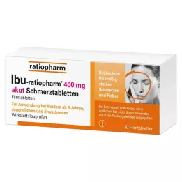 IBU-RATIOPHARM 400 mg acute pijntabletten, filmomhulde tabletten, 20 stuks