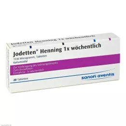 JODETTEN Henning 1x per week tabletten, 28 stuks
