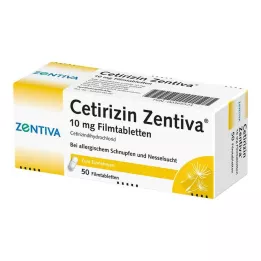 CETIRIZIN Zentiva 10 mg filmomhulde tabletten, 50 stuks