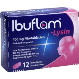 IBUFLAM-Lysin 400 mg film -gecoate tabletten, 12 st