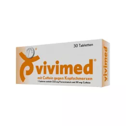 VIVIMED met cafeïne tegen hoofdpijn tabletten, 30 stuks