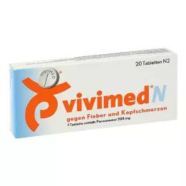 VIVIMED N tegen koorts en hoofdpijn tabletten, 20 stuks