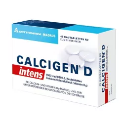 CALCIGEN D intens 1000 mg/880 I.E. kauwtabletten, 48 stuks