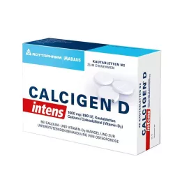 CALCIGEN D intens 1000 mg/880 I.E. kauwtabletten, 120 stuks