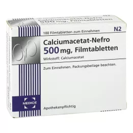 CALCIUMACETAT NEFRO 500 mg film -gecoate tabletten, 100 st