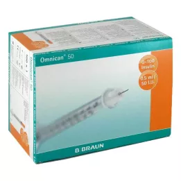 OMNICAN Insulinspr.5 ml U100 M.KAN.0.30X12 mm E., 100x1 st