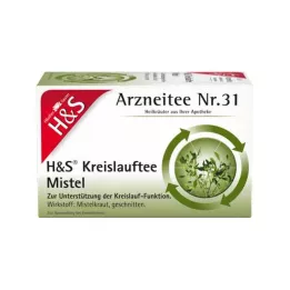 H&S Circulatie Thee Maretak Filterzakjes, 20X2.0 g