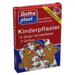 GOTHAPLAST Pleisterstrips voor kinderen, 12 stuks