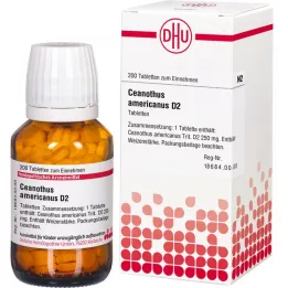 CEANOTHUS AMERICANUS D 2 tabletten, 200 st
