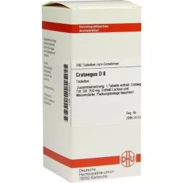 CRATAEGUS D 8 tabletten, 200 st