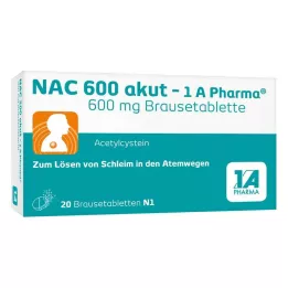 NAC 600 akut-1A Pharma bruistabletten, 20 stuks