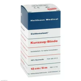 KURZZUGBINDE Katoenelastiek 12 cmx5 m, 1 st
