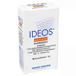 IDEOS 500 mg/400 d.w.z. kauwtabletten, 30 uur