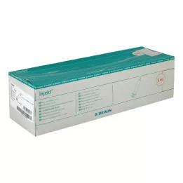 INJEKT Solo spuit 5 ml LL centraal PVC-vrij, 100X5 ml