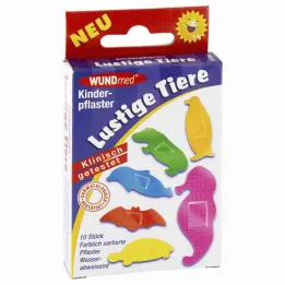 Kinderpleisters grappige dieren (10 stuks)