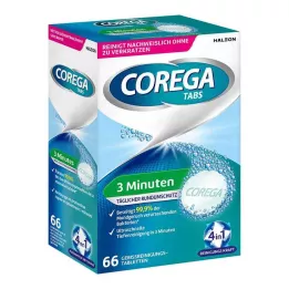 COREGA Tabbladen 3 minuten, 66 stuks