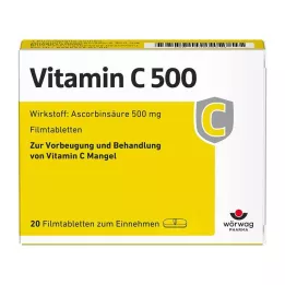 VITAMIN C 500 filmomhulde tabletten, 20 stuks