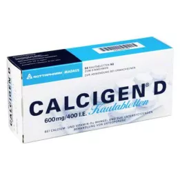 CALCIGEN D 600 mg/400 I.E. kauwtabletten, 50 stuks