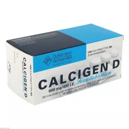 CALCIGEN D 600 mg/400 I.E. kauwtabletten, 100 stuks