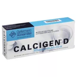 CALCIGEN D 600 mg/400 I.E. bruistabletten, 40 stuks