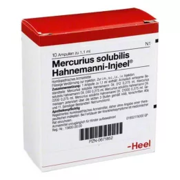 MERCURIUS SOLUBILIS INJEEL Hahnemanni Ampoules, 10 st