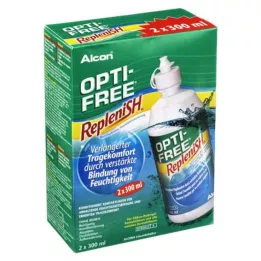 OPTI-FREE RepleniSH multifunctionele desinfecterende oplossing, 2X300 ml