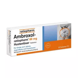 AMBROXOL-ratiopharm 60 mg hoest-slijmoplossende tabletten, 20 stuks