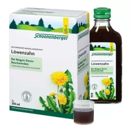 LÖWENZAHN SAFT Schoenenberger geneeskrachtige plantensappen, 3X200 ml