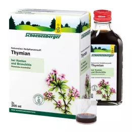 THYMIAN SAFT Schoenenberger geneeskrachtige plantensappen, 3X200 ml