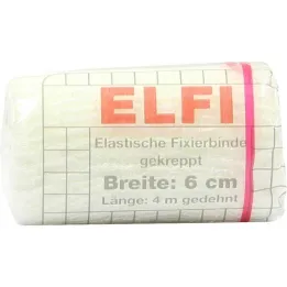 Dracoelfi elastisch bevestigingsverband 6cmx4m crêpe cello, 1 stuk