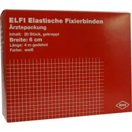 Dracoelfi elastisch bevestigingsverband 6cmx4m crêpe, 20 st