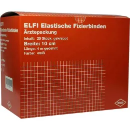 Dracoelfi elastisch bevestigingsverband 10cmx4m crêpe, 20 st