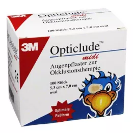 OPTICLUDE 3M midi 5,3x7 cm 1538/100, 100 stuks